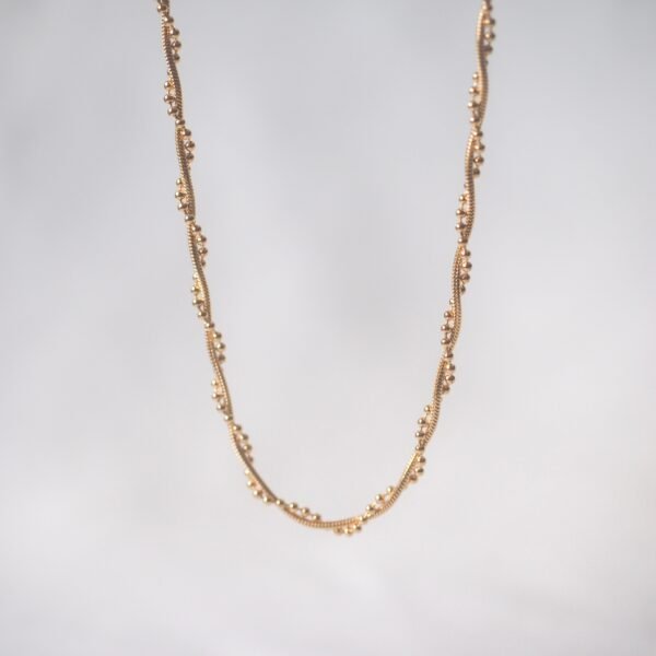 Wantti Dot Dash Twisted Necklace